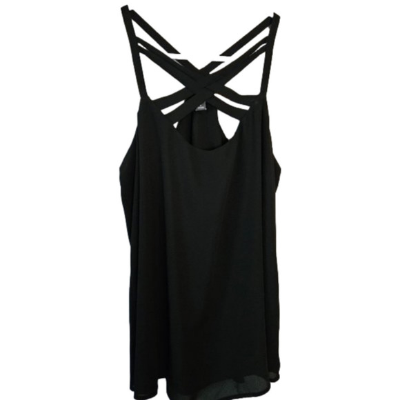 BOLD elements Tops - Bold Elements, Black, Small Flowing top with inner liner, fun straps